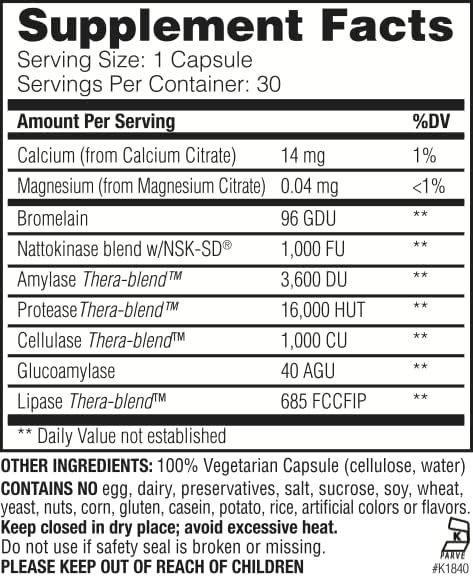 Enzymedica, Natto-K 90 Capsules Ingredients.jpg