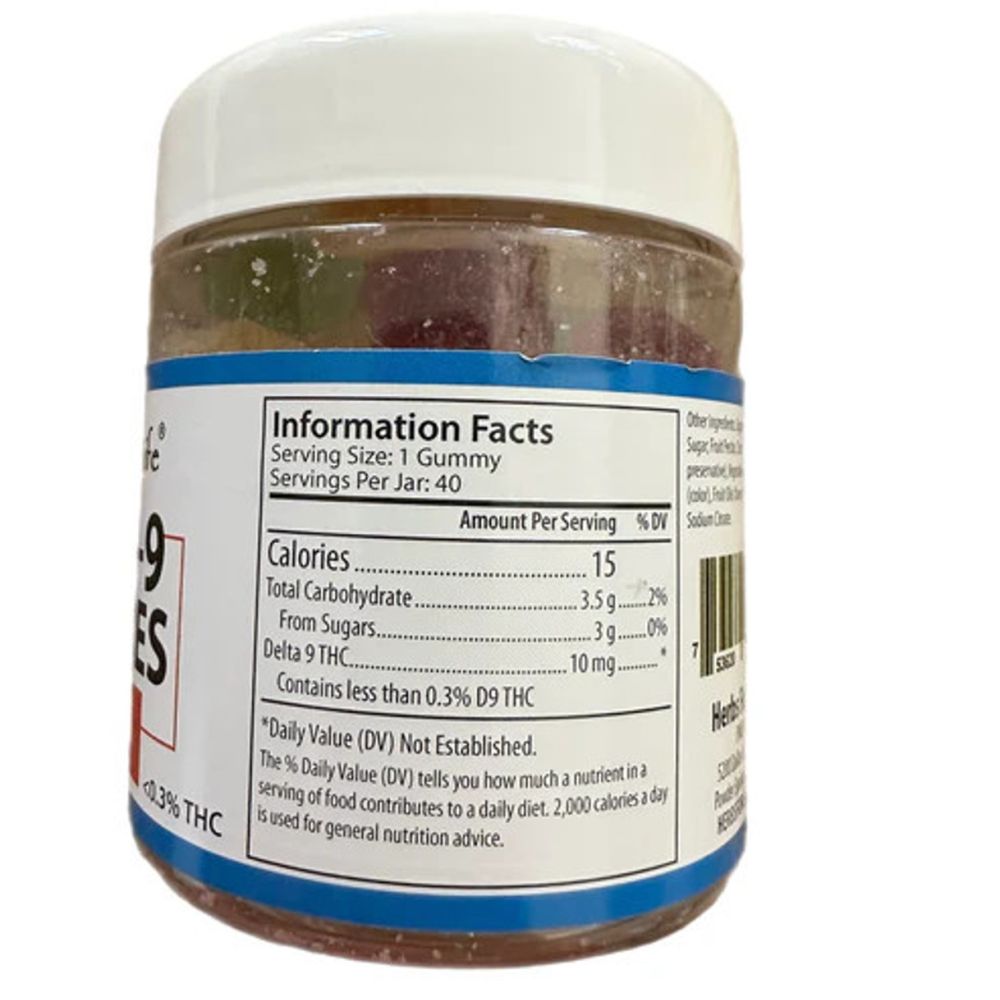 Herbs For Life Delta 9 Gummies 10mg 40ct Ingredients.jpg