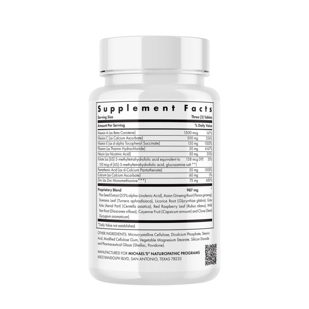 Michaels Health Female Reproductive Factors 120 Veg Tabs Ingredients.jpg