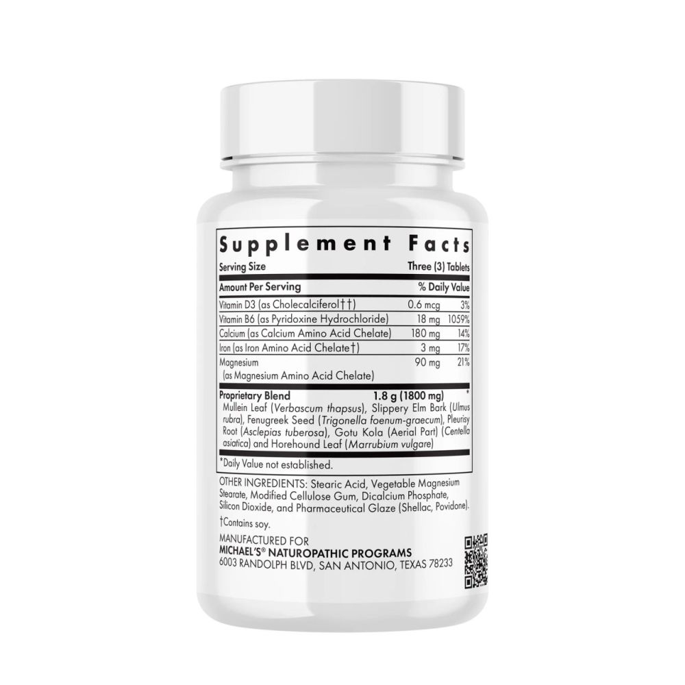 MICHAELS HEALTH LUNG FACTORS 120 VEG TABS INGREDIENTS.jpg