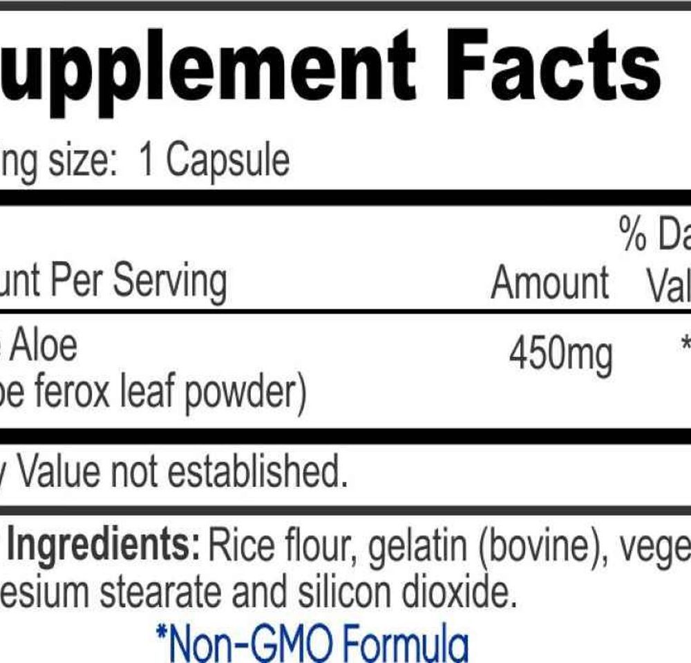 Regalabs Cape Aloe 450mg (Aloe Ferox Leaf) 90 Capsules Ingredients.jpg