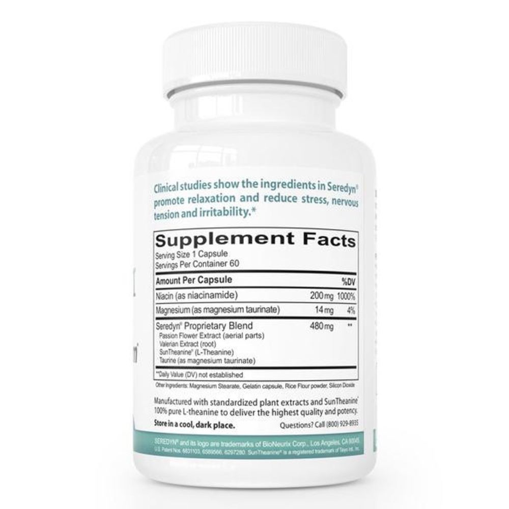 Seredyn 60 Capsules By BioNeurix Corp Supplement Facts.jpg