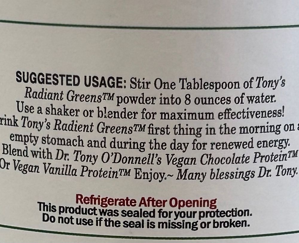 Tony's Radiant Greens Tropical 9.6oz Directions.jpg